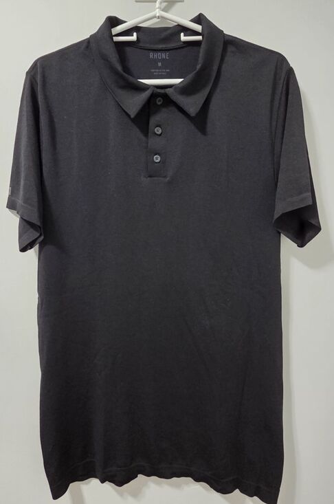 Rhone Other - Rhone Polo Shirt Mens Medium Black Performance Stretch Short Sleeve Golf